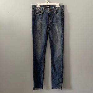 Paige Skinny Jeans with small ankle slits